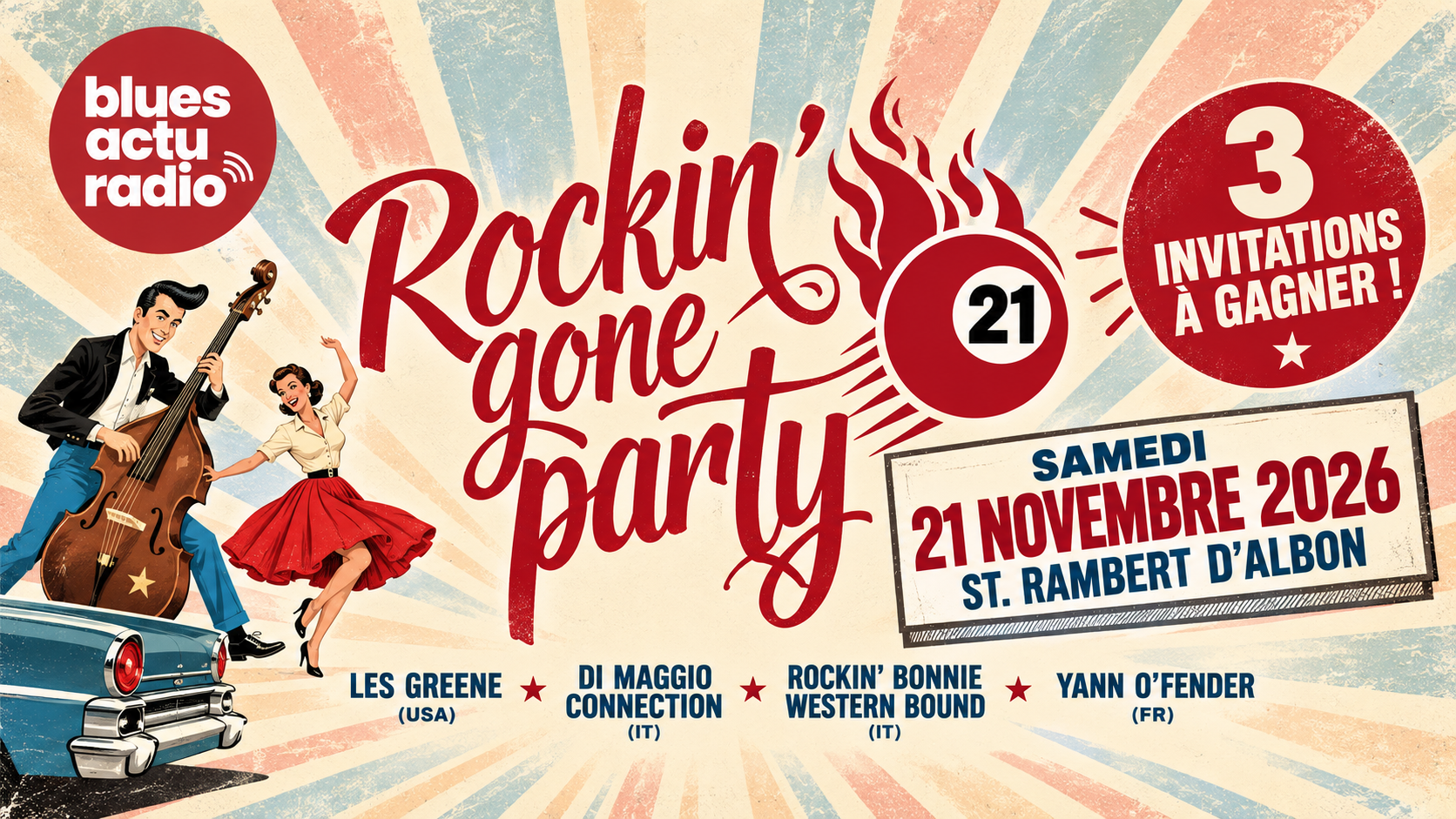 Concours : gagnez vos places pour la Rockin’ Gone Party 2026